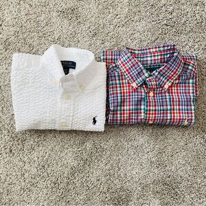 BUNDLE OF 2 POLO RALPH LAUREN BUTTON DOWN SHIRT. EXCELLENT CONDITION